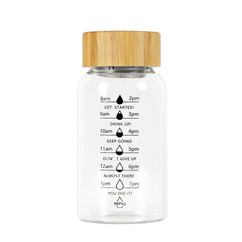 ถ้วยแก้ว Borosilicate สูงพร้อมเครื่องหมายบอกเวลา